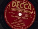 Richard Tauber on 78 rpm Decca PG 20393: Merry Widow-Vilia/Merry Widow-Waltz