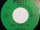 FUNK Carol Jones - Don't Destroy Me / Problem Child LISTEN