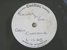 Emidisc Bach Chaconne unreleased  EMI Acetate Gioconda De Vito Violin
