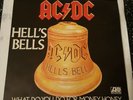 AC/DC   HELLS BELLS   45   RARE FRENCH PRESSING    11650  1980