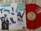 QUEEN LP SHEER HEART ATTACK JAPAN RED VINYL INSERT GREEN/WHITE SINGLE SLEEVE.