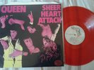 QUEEN LP SHEER HEART ATTACK JAPAN RED VINYL INSERT PINK SINGLE SLEEVE.