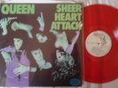 QUEEN LP SHEER HEART ATTACK JAPAN RED VINYL INSERT GREEN SINGLE SLEEVE.