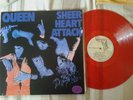 QUEEN LP SHEER HEART ATTACK JAPAN RED VINYL INSERT BLUE SINGLE SLEEVE.