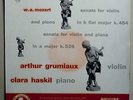 MOZART Sonata f. Violin & Piano C. HASKIL, A. GRUMIAUX PHILIPS Minigroove JE ‘56