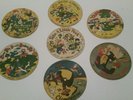 7 Vtg. PICTUR TONE & Record Guild of America Cardboard Picture Records 78 RPM