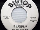 WILLIE JONES & LIZA SMITH Somewhere / Mary SOUL R&B white label promo 45 mg19