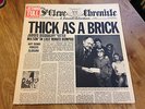 Jethro Tull LP Thick as a brick UK Chrysalis press Newspaper cover Porky Pecko