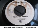 ? Towanda Barnes 'You Don't Mean It' OLDIE Northern Soul 45 HEAR