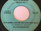 OLIVIA ALEXANDER RARE  NORTHERN SOUL ON GATEWOOD LABEL #204  HE'S GONNA LOVE ME