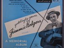 JIMMIE RODGERS: Memorial Album, Vol. 1 LP (10