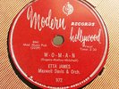 ETTA JAMES & MAXWELL DAVIS W-O-M-A-N/That's All MODERN 972 EE-/E 78RPM HEAR