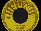 ELVIS PRESLEY: That's All Right / Blue Moon Of Kentucky 45 (repro) Rockabilly