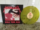 METALLICA - KILL EM ALL - YELLOW MARBLED COLORED VINYL LP w INSERT -BRAND NEW