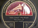 Manen. Bruch (Violin concerto - mov. 1+2, as issued). CRG M 72+79. EX+, flm