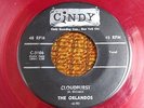45 RPM Orlandos CINDY Cloudburst  DOO WOP   RED VINYL  RE