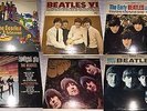 (7) Beatles vinyl records - Rubber Soul, Yellow Sub, Meet, VI, Early, Something
