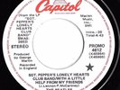 THE BEATLES -Sgt. Pepper's- 1978 CANADIAN Capitol PROMO 45 + PIC SLEEVE  Canada 