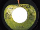 PAUL McCARTNEY & WINGS -Jet- 1973 CANADIAN APPLE 45  THE BEATLES  CANADA   NM