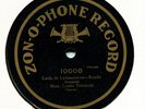 US GREEN ZONOPHONE: LUISA TETRAZZINI SINGS LUCIA RONDO- MAD SCENE (1903)