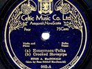 Rare HUGH A. MacDONALD 78 rpm Cape Breton Fiddle Record CELTIC 002