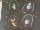 KISS, SET OF 4 SOLO ALBUMS WITH INSERTS AND POSTERS. VERY COMPLETE SET.