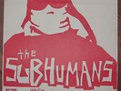 THE SUBHUMANS - FLYER poster 1980 D.O.A. CANADIAN punk KBD guns n' roses SEATTLE