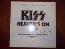 VINTAGE - AUTOGRAPHED KISS HEAVEN'S ON FIRE VINYL - PAUL STANLEY - NEAR MINT