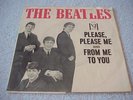 BEATLES-Please Please Me-RAREST VEEJAY PICTURE SLEEVE & RECORD/ORIG VJ LABEL