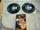 Merle Haggard 2 45 RPM's & Paperback Book Lot