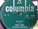 Paul Anka Diana Vintage 78 Rpm Gramophone Record