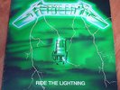 METALLICA Ride the Lightning ORIGINAL 1984 FRENCH LP Exclusive Green Cover 