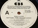 PINK FLOYD:Not Now John(Obscured Version).RARE Aussie/OZ PROMO 7