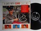 Elvis LP A Date With Elvis LPM-2011 Germany 1960 S5 with Army PX Shop Sticker