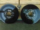 VINTAGE 45 RPM RECORD CARRY CASE & 92 records-ELVIS-COMO-ROBBINS-BENNET-NELSON
