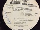 JIMI HENDRIX EXPERIENCE Electric Ladyland SEVEN ARTS 6307 Promo White Label Rare
