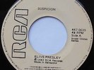 ELVIS PRESLEY Suspicion / Kiss me quick VG++ BARBADOS  1983 RCA 45