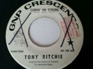 RARE TONY RITCHIE Comin' On Strong 45 Record Garage Fuzz Freakbeat VG- L K