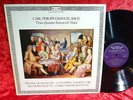 L'OISEAU LYRE STEREO DSLO 520 UK CPE BACH THREE QUARTETS HOGWOOD NM