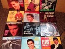 12 ELVIS PRESLEY Pictures Sleeve Gold Vinyl 45 Records. All Are In Great Shape