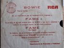 DAVID BOWIE - Fame / Right - RARE EL SALVADOR 7