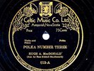 Rare HUGH A. MacDONALD 78 rpm Cape Breton Fiddle Record CELTIC 013