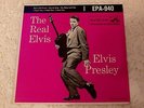 ELVIS PRESLEY   THE REAL ELVIS   1956 RCA EPA-940   $150 BOOK