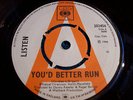 LISTEN ...FEAT ROBERT PLANT /LED ZEPPELIN VERY RARE 1966 A SIDE PROMO SINGLE