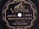 78 rpm Hot Jazz – The Missourians – Victor 38120