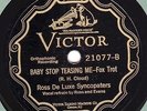 78 rpm Jazz – Ross de Luxe Syncopaters – Victor 21077