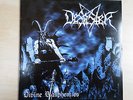DESASTER Divine Blasphemies LP blue splatter vinyl RAR  SODOM MAYHEM