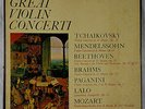 Great Violin Concerti/Lautenbacher/Gitlis/Pauk, etc 5LP Vox Box Set VSPS 9/5 NM