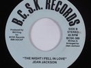 Modern Soul Boogie 45 JEAN JACKSON The Night I Fell In Love BCSK HEAR
