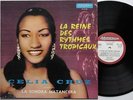 CELIA CRUZ La Reine Des Rythmes 1960's LAMINATED PS FR LP Cha Cha Salsa Latin ??